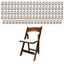 100 Wood Folding Chairs Bundle