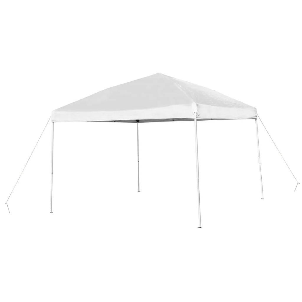 White outdoor canopy tent on a white background