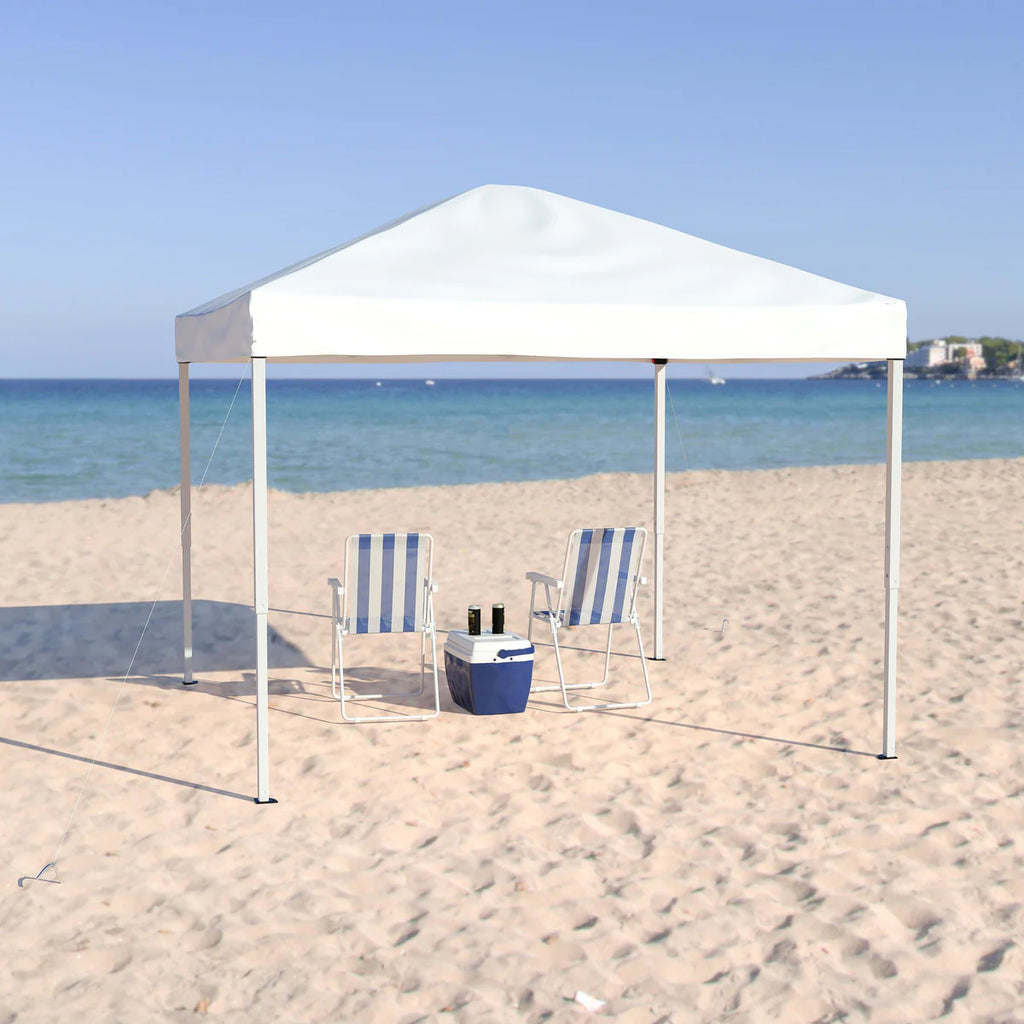 10'x10' Outdoor Pop Up Event Slanted Leg Canopy Tent with Carry Bag