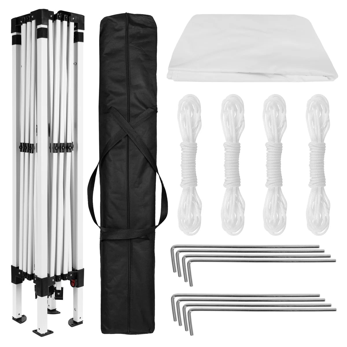 10'x10' Outdoor Pop Up Event Slanted Leg Canopy Tent with Carry Bag