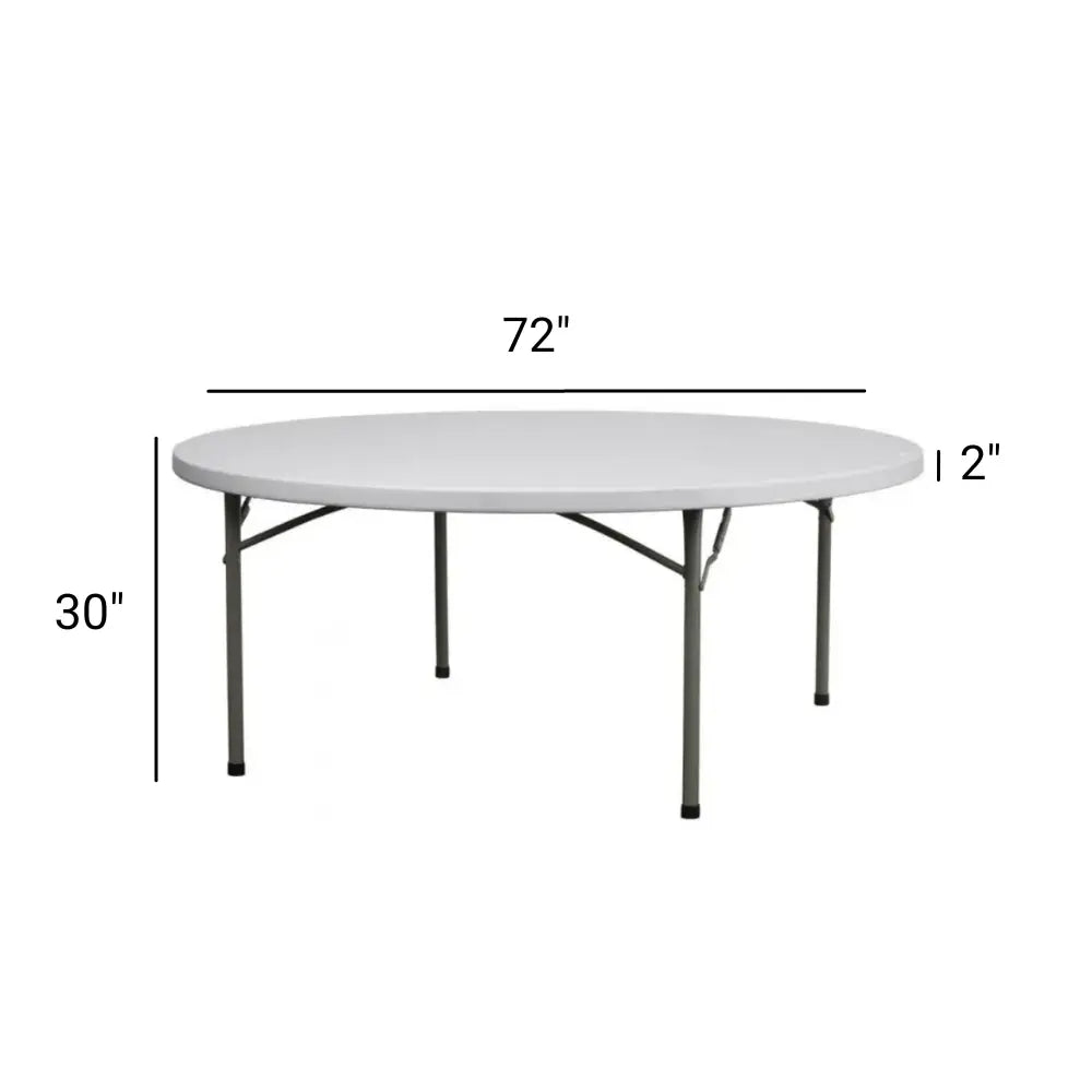 TitanPRO 72'' Round Plastic Folding Table Secondary image