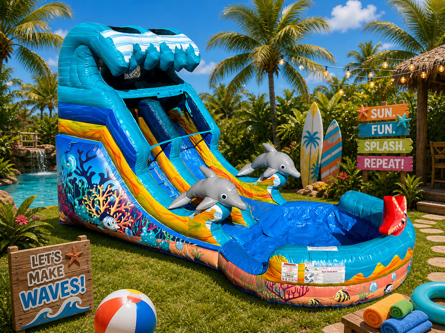 12FT Sea World Water Slide.