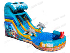 12 FT Sea World Dolphin Water Slide