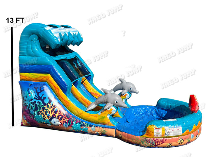 12 FT Sea World Dolphin Water Slide Secondary image