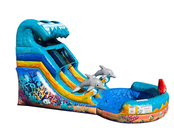 12 FT Sea World Dolphin Water Slide