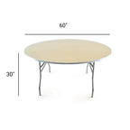 10 -60'' Round Heavy Duty Birchwood Folding Tables Bundle