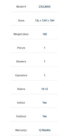 Magic Castle COMMERCIAL GRADE 13L x 13W x 15H