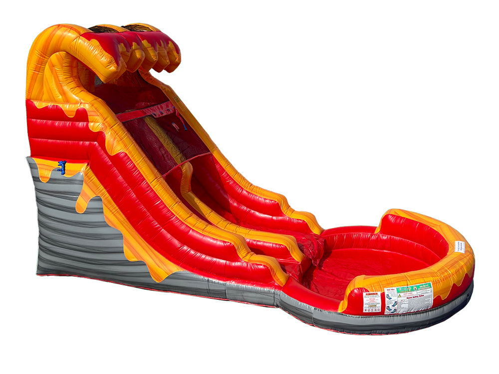 14 FT Light-Commercial Volcano Water Slide