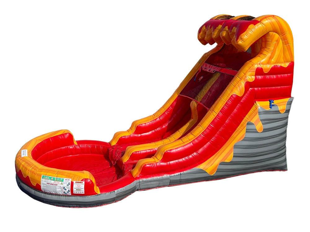 14 FT Light-Commercial Volcano Water Slide
