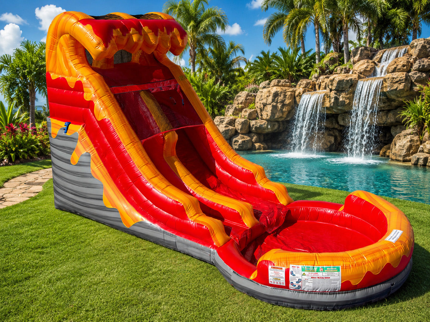 14 FT Light-Commercial Volcano Water Slide Secondary image
