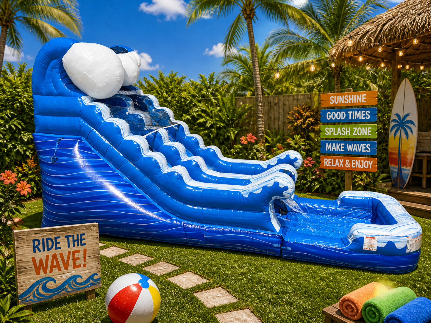 14 FT Ocean Wet-Dry Slide.