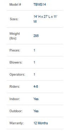 14 FT Tropical Blast Water Slide