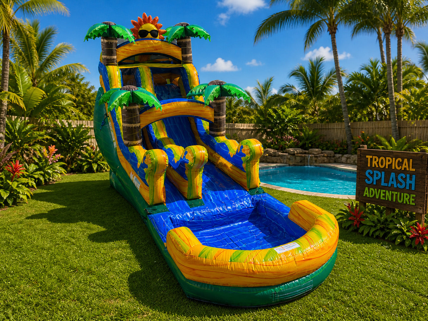 15 FT Sunshine Wet-Dry Slide.