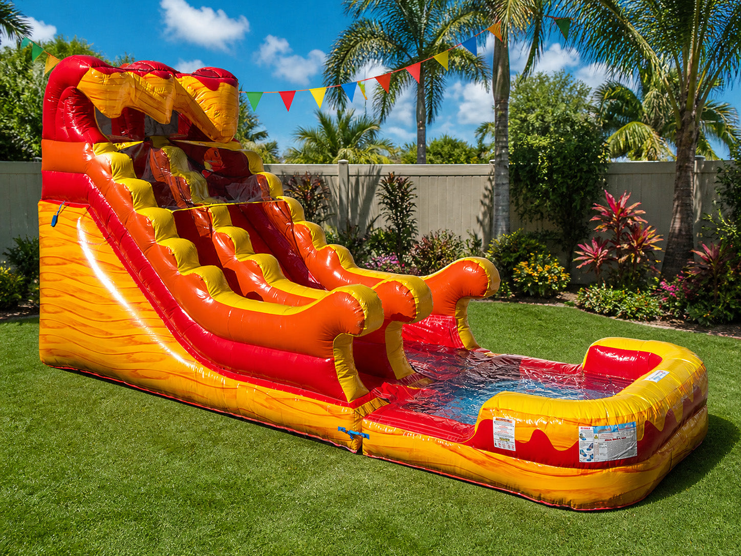 15 FT Volcano Wet-Dry Slide.