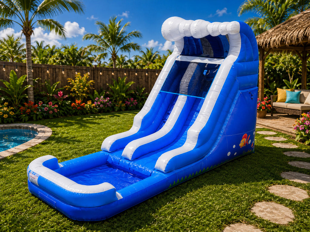 16 FT Light-Commercial Ocean Water Slide