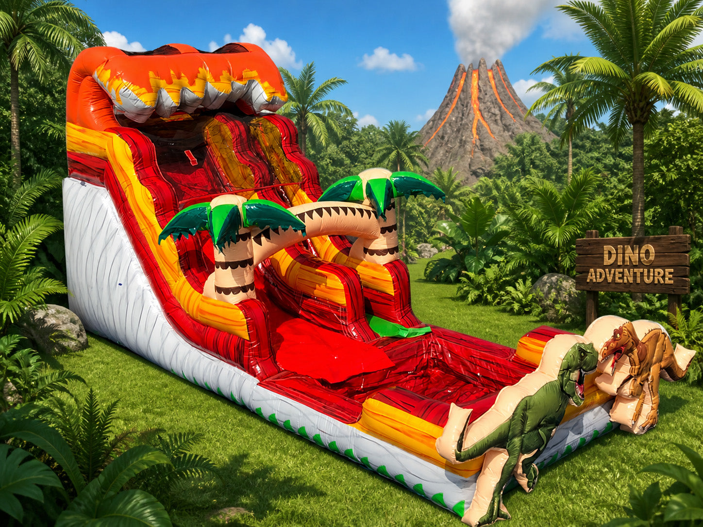 16 FT Jurassic Water Slide.