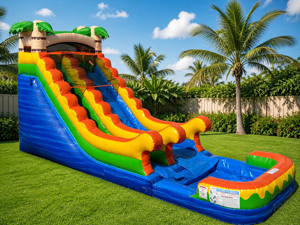 16 FT Tropical Wet and Dry Water Slide.