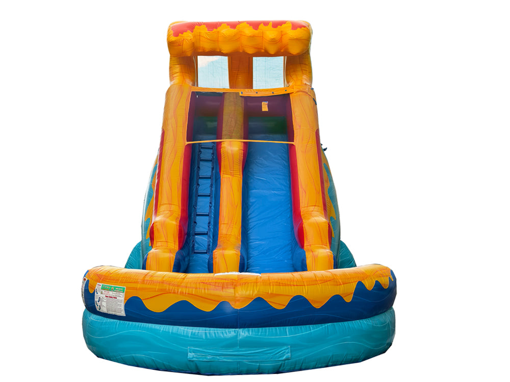 18 FT Light-Commercial Waves of Fun Water Slide