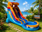 18 FT Light-Commercial Waves of Fun Water Slide