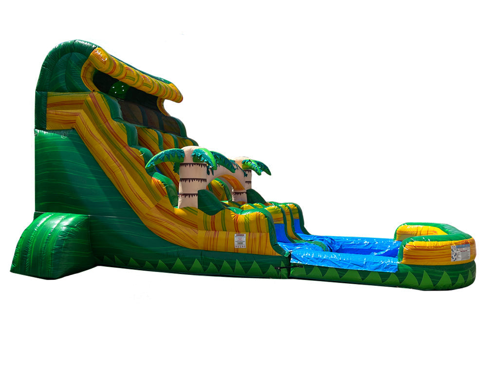 18 FT 2 Lane Tropical Wet-Dry Slide.