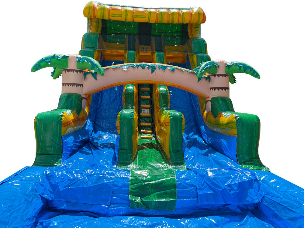 18 FT 2 Lane Tropical Wet-Dry Slide.