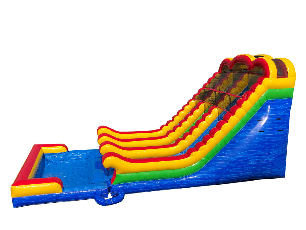 18 FT 2 Lane Unisex Wet-Dry Slide.