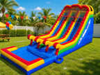 18 FT 2 Lane Unisex Wet-Dry Slide.