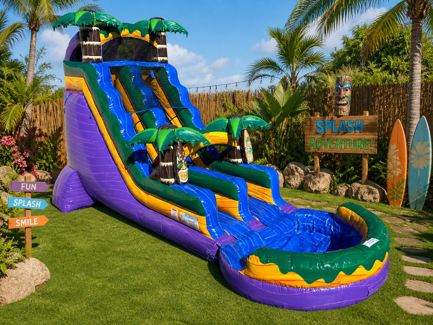 18 FT Aloha Wet and Dry Water Slide Secondary image