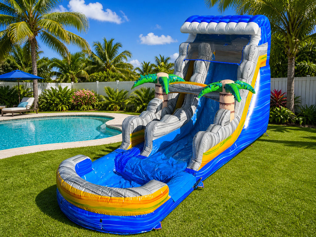 18 FT Caribbean Blast Water Slide.