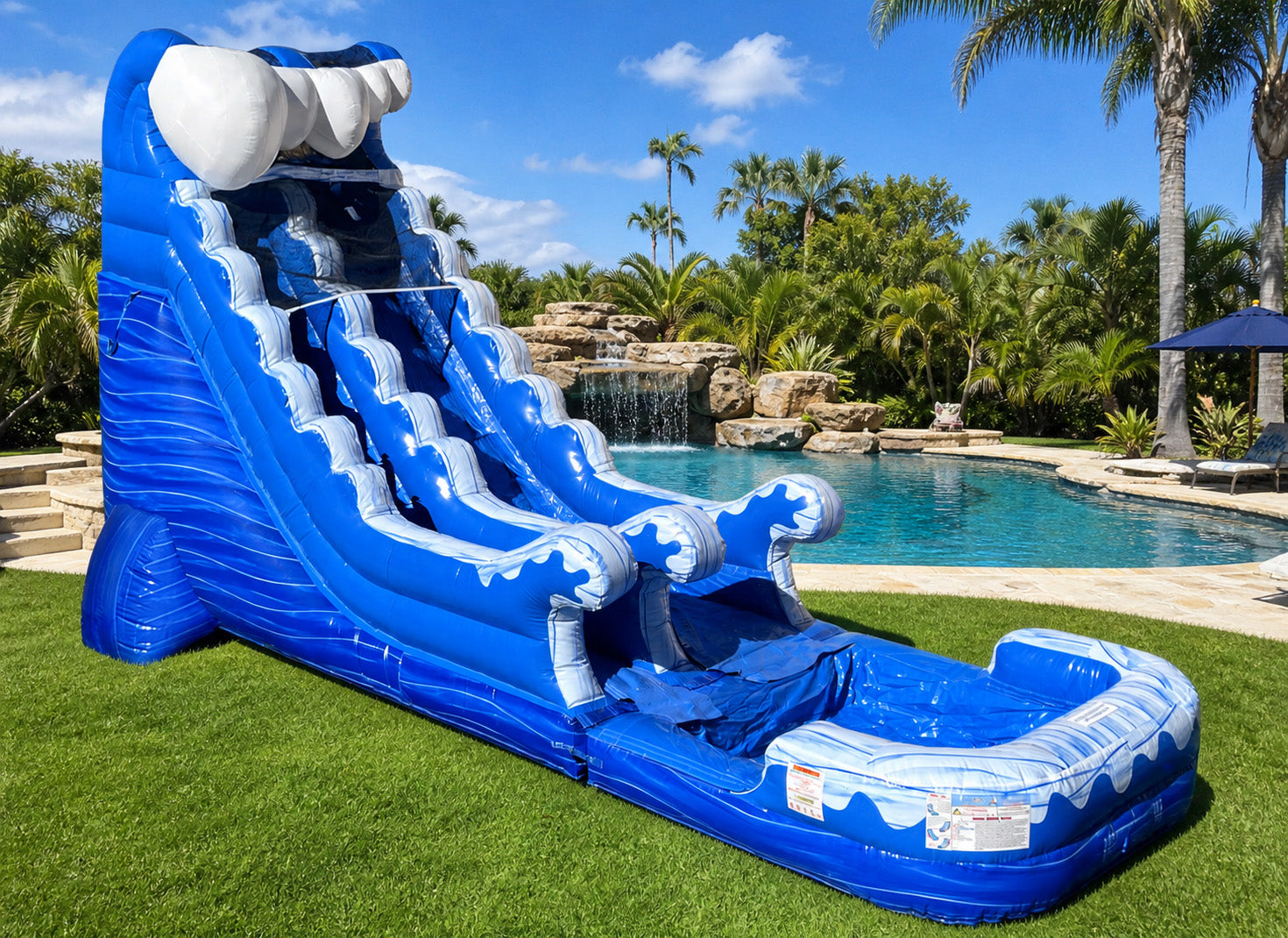 18 FT Ocean Wet-Dry Slide.
