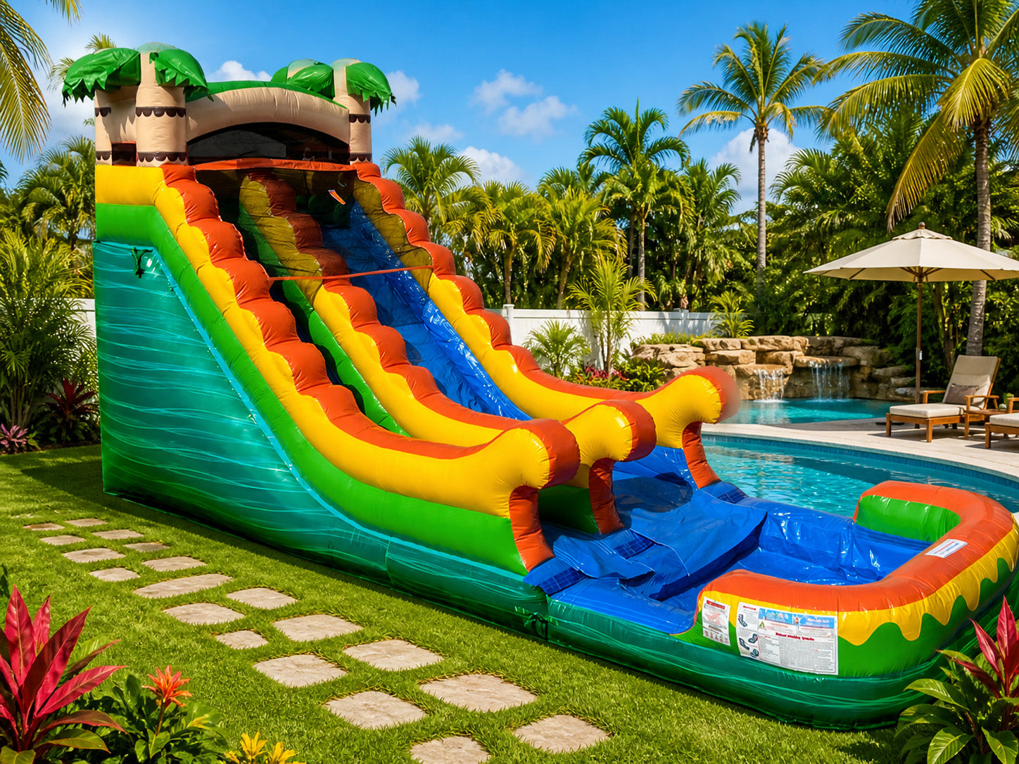 18 FT Palms Wet-Dry Slide Secondary image
