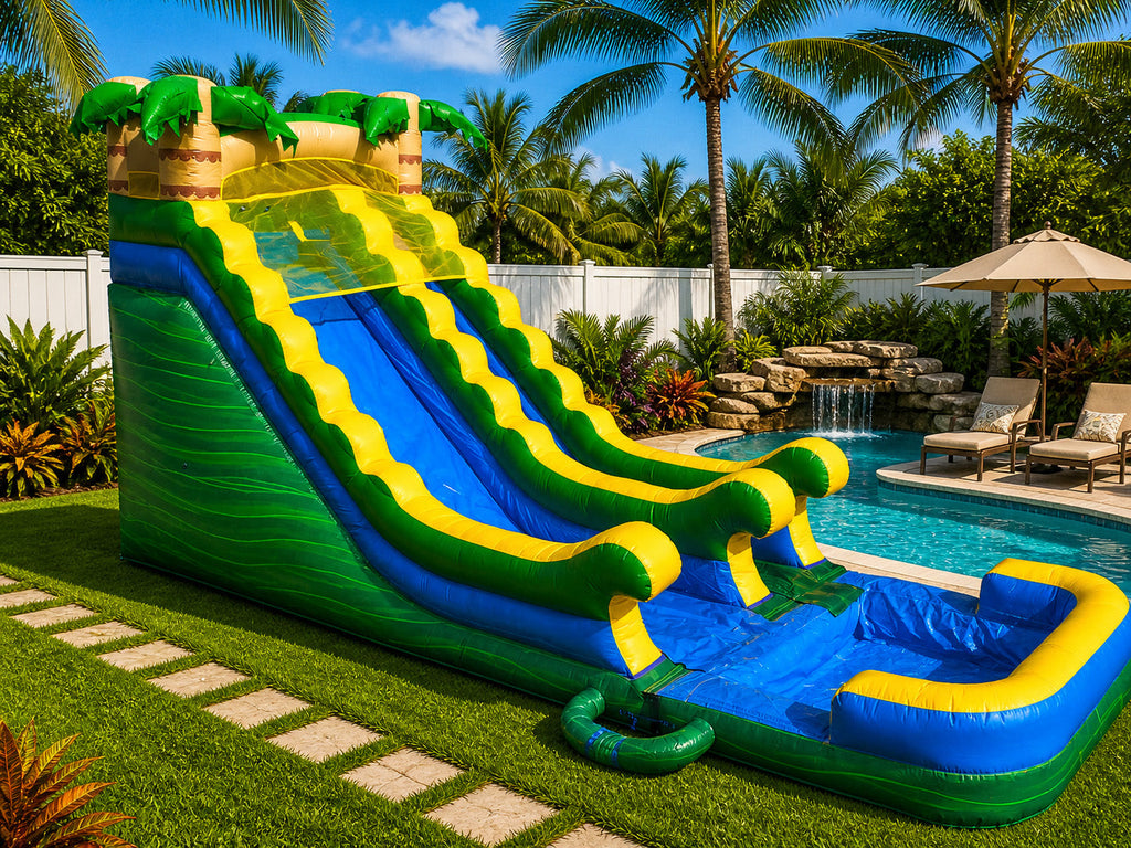 18 FT Tropical Wet-Dry Slide.