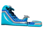 19 FT Dolphins Wave Water Slide.