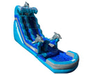 19 FT Dolphins Wave Water Slide.