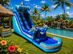 19 FT Dolphins Wave Water Slide.