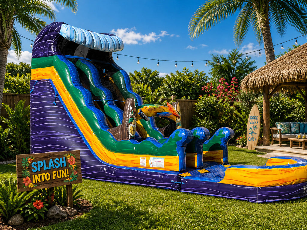 19 FT Hawaiian Water Slide.