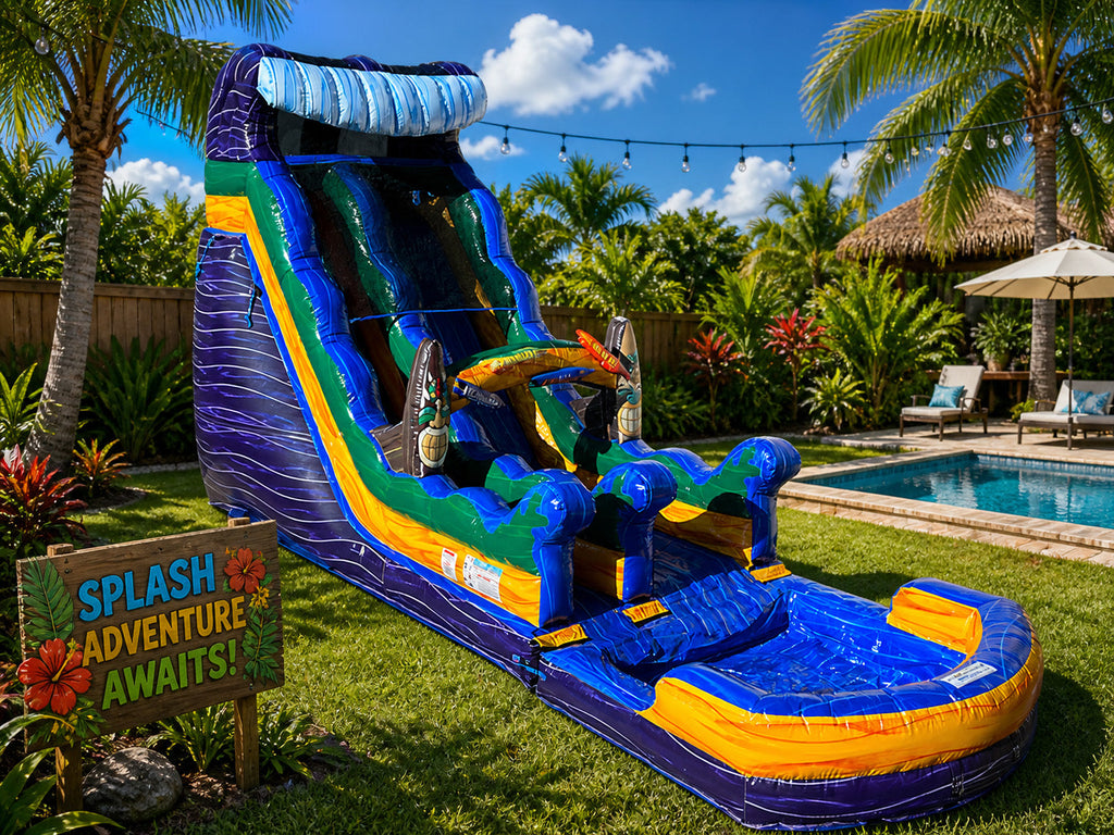 19 FT Hawaiian Water Slide.