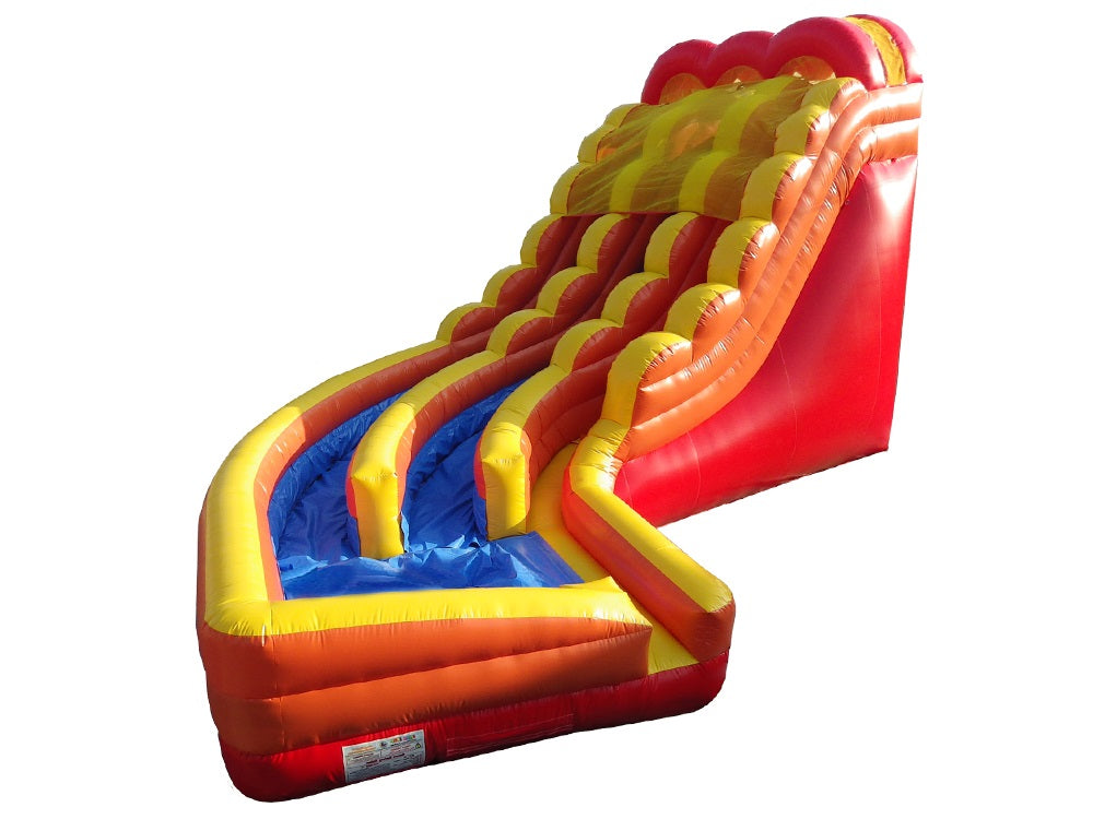 20 FT 2 Lane Curve Wet-Dry Slide.