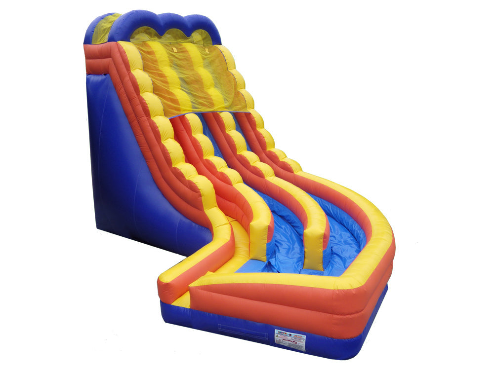 24 FT 2 Lane Curve Wet-Dry Slide. Main image