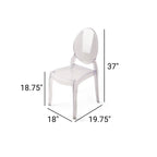 Silla apilable Sofía con protección UV - Transparente