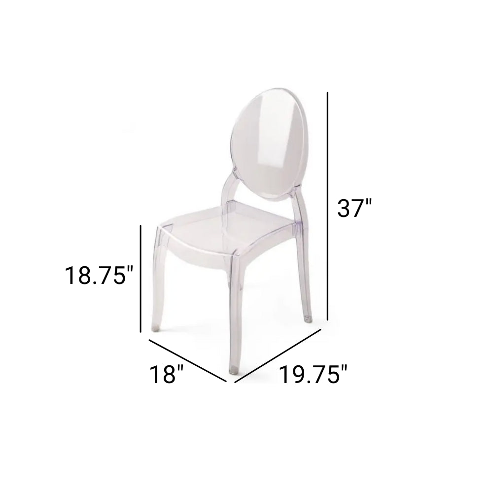 Silla apilable Sofía con protección UV - Transparente