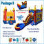 Package 5J – 13x13 Bounce House + Front Slide Wet/Dry Combo