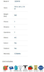 19 FT 2 Lane Dolphins Wave Water Slide (Wet and Dry)