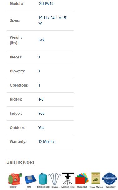 19 FT 2 Lane Dolphins Wave Water Slide (Wet and Dry)