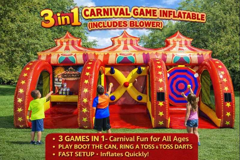 3 in 1 Carnival Game inflatable with blower