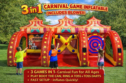 3 in 1 Carnival Game inflatable with blower