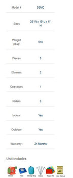 3 Games Combo Inflatable (3-in-1 Sports Challenge)