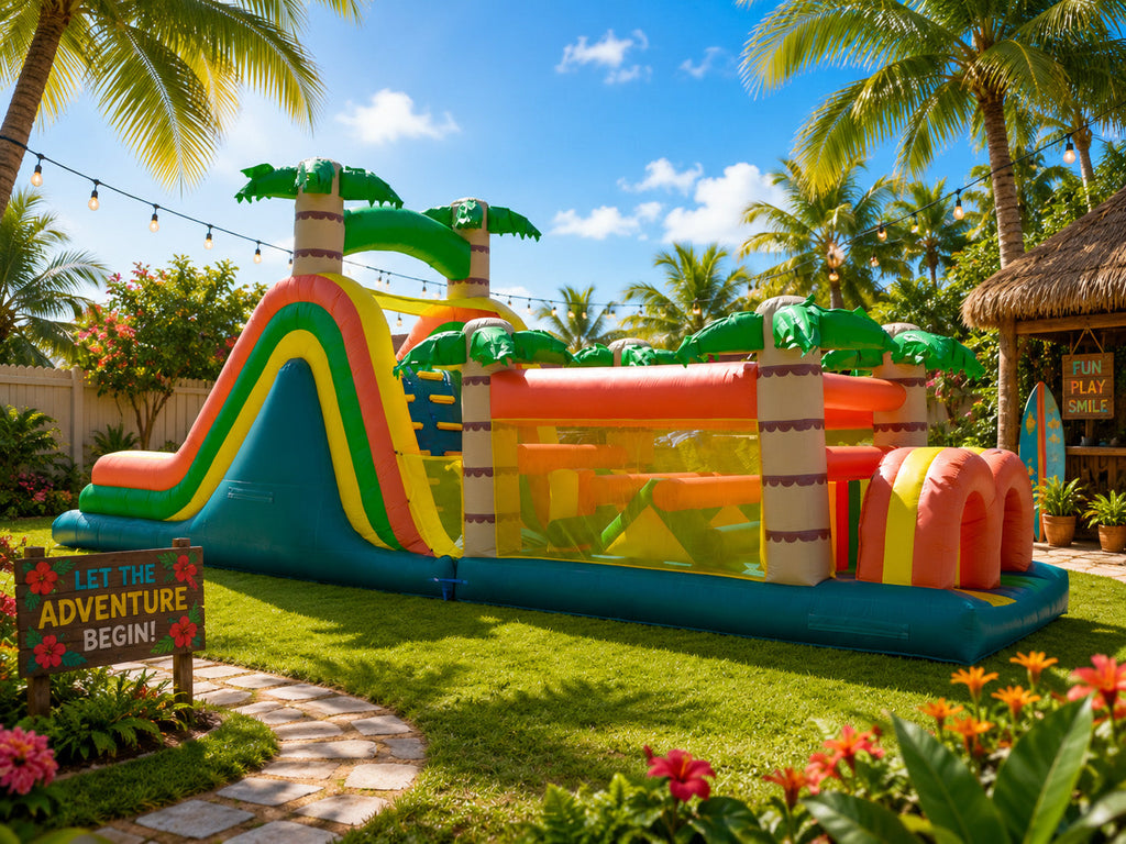 3 in 1 Tropical Obstacle Course