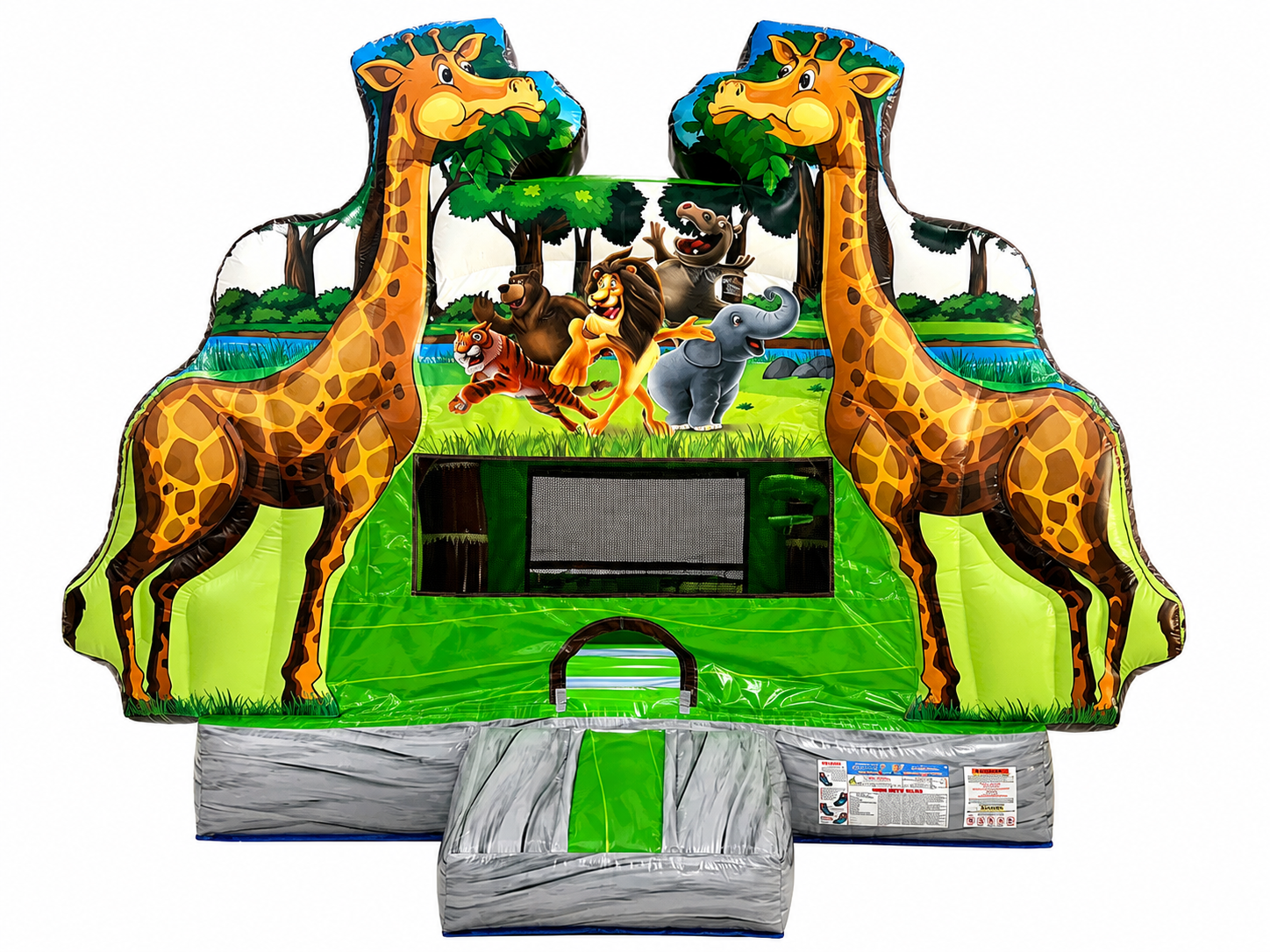 3D Safari Bouncer 13×13 Commercial Grade