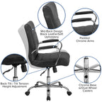 5 Piece Oval Conference Table Set with 4 Leather Soft Executive Chairs Free Shipping